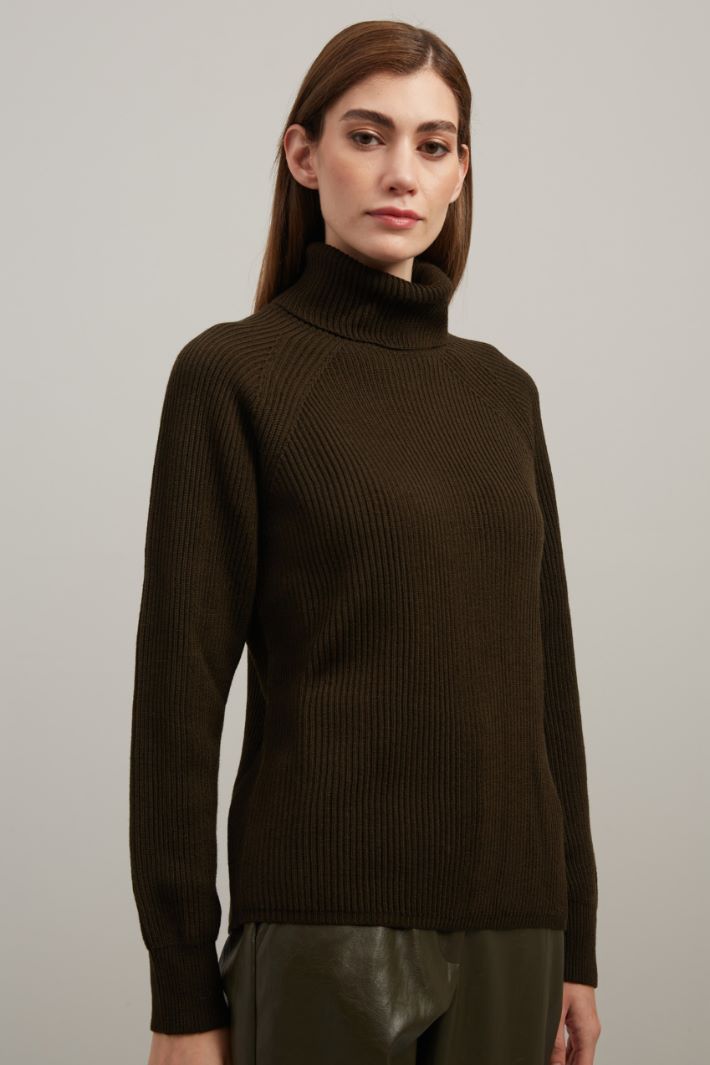 High neck wool sweater Intrend - 2