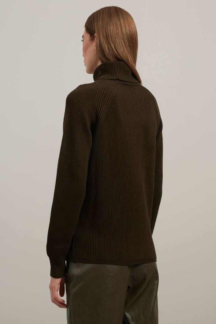 High neck wool sweater Intrend - 4