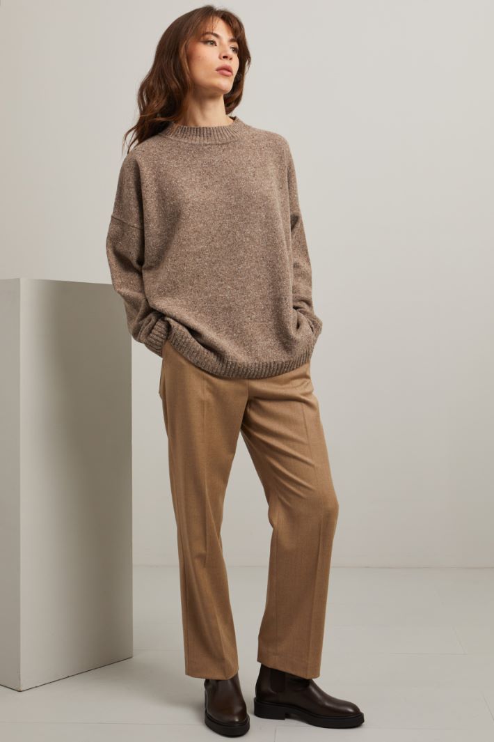 Nubbed wool sweater Intrend - 2