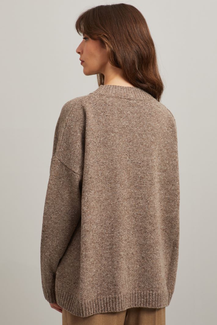 Nubbed wool sweater Intrend - 4