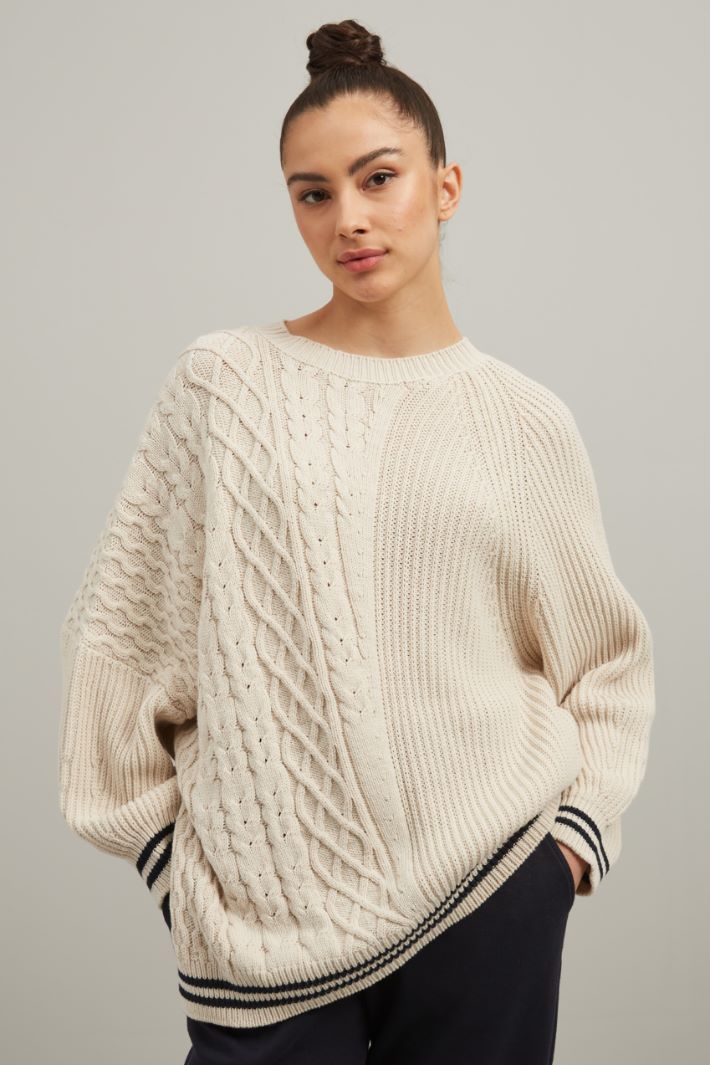 Cotton yarn sweater Intrend - 3