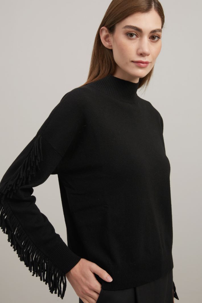 Fringed sweater Intrend - 2