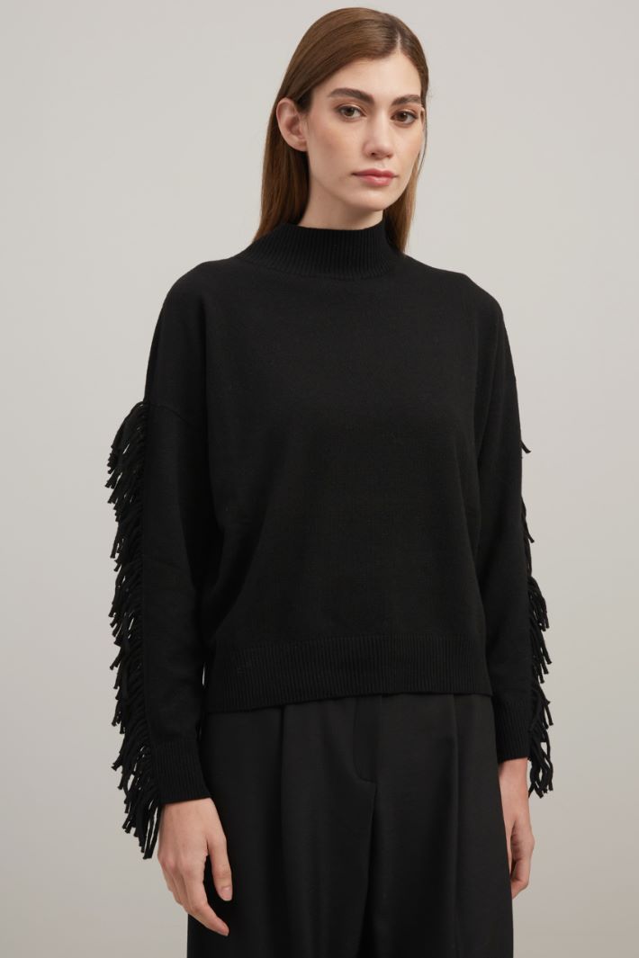 Fringed sweater Intrend - 3