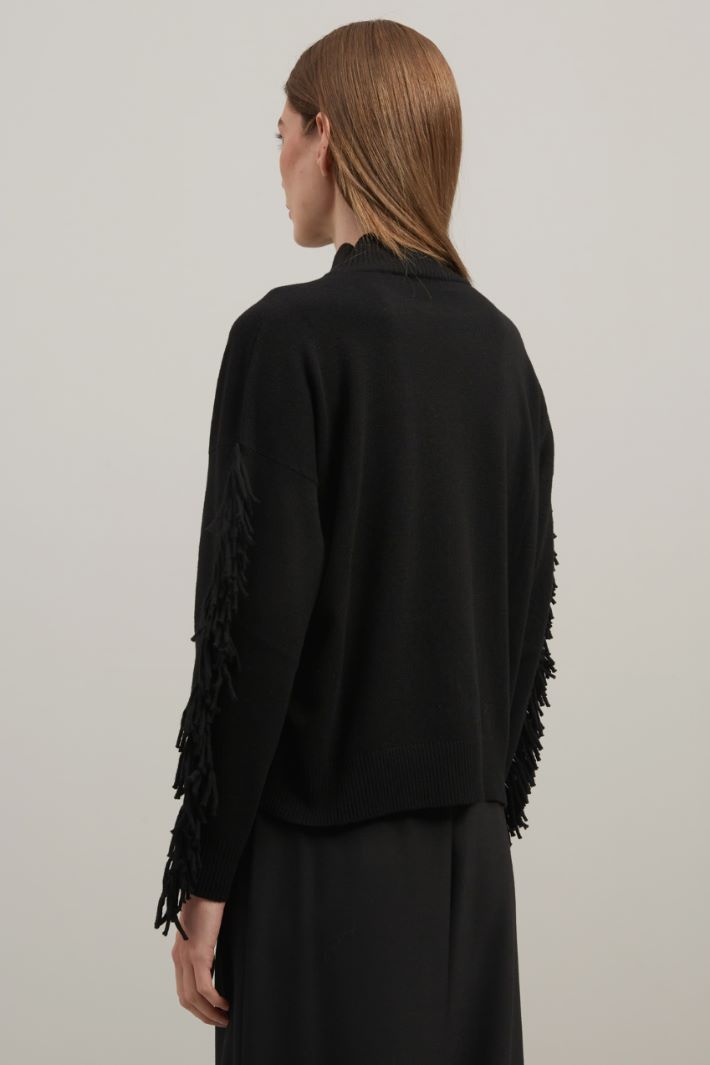 Fringed sweater Intrend - 4