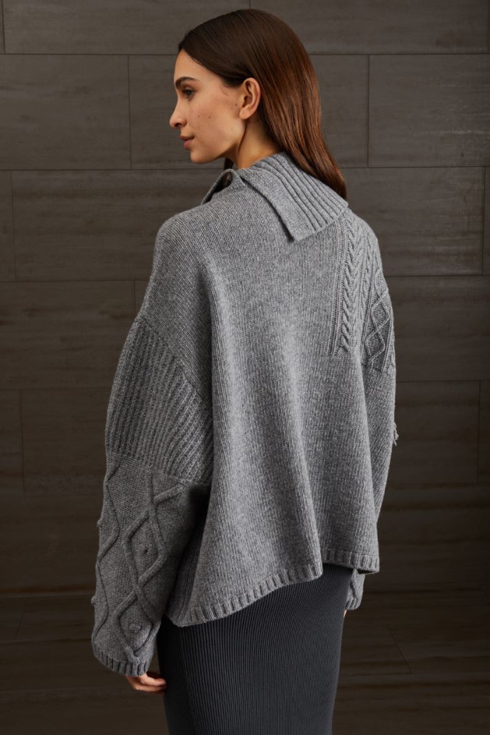 Cable-knit sweater Intrend - 4