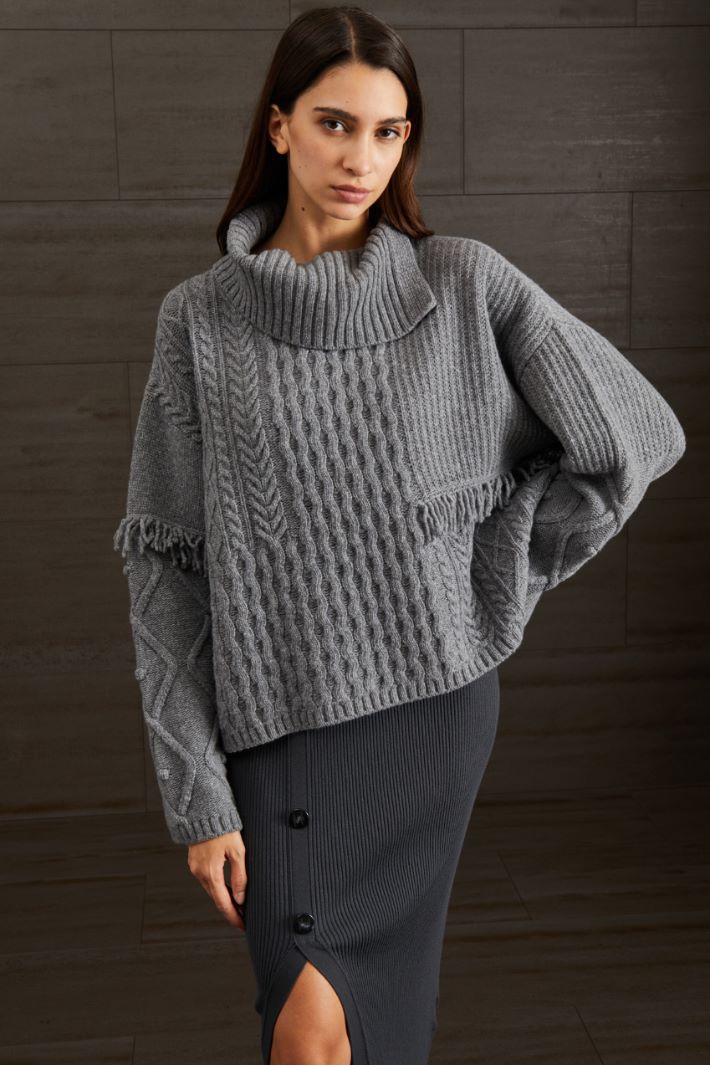 Cable-knit sweater Intrend