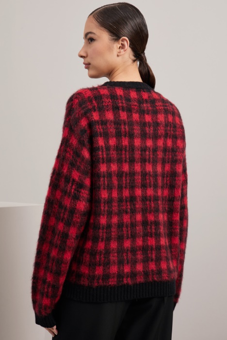 Maglia in mohair tinto filo