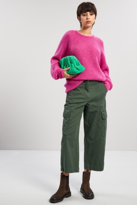 Maglia in lana e mohair