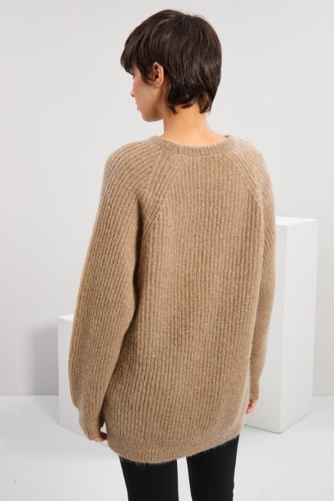 Maglia in lana e mohair
