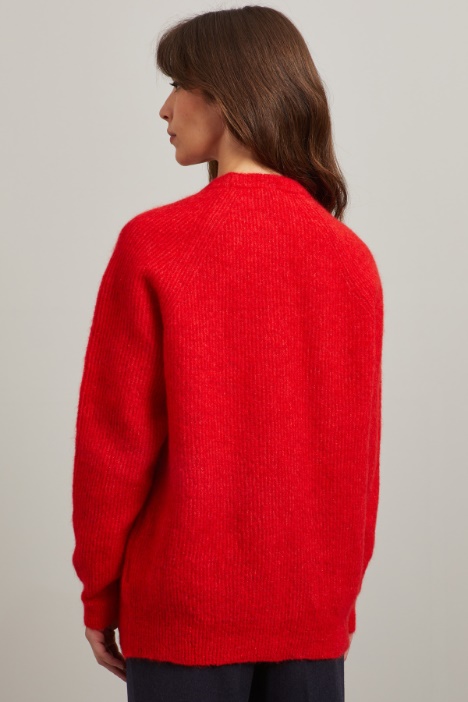 Maglia in lana e mohair