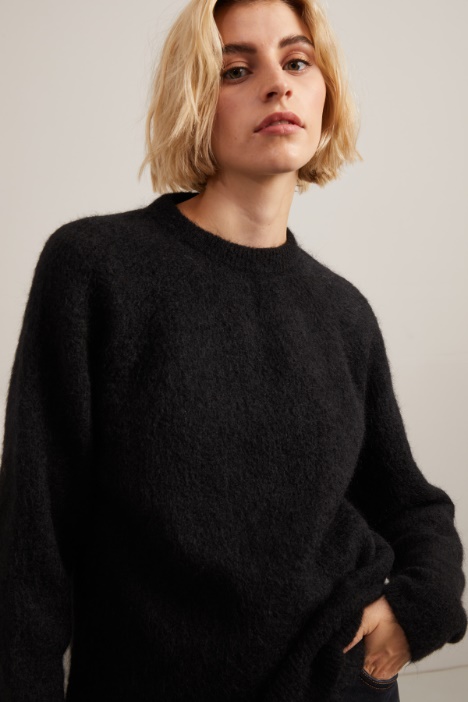 Maglia in lana e mohair