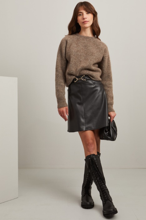 Maglia in lana e mohair