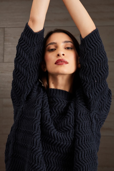 Maglia in cotone a rilievo Intrend