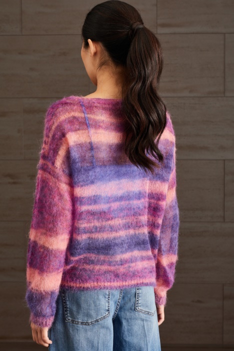 Maglia in mohair e alpaca