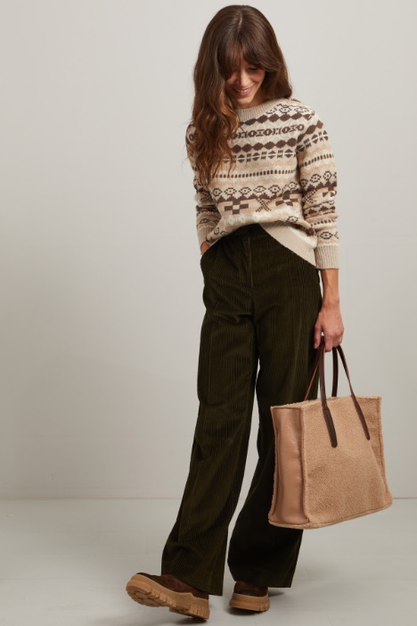 Maglia in alpaca e lana