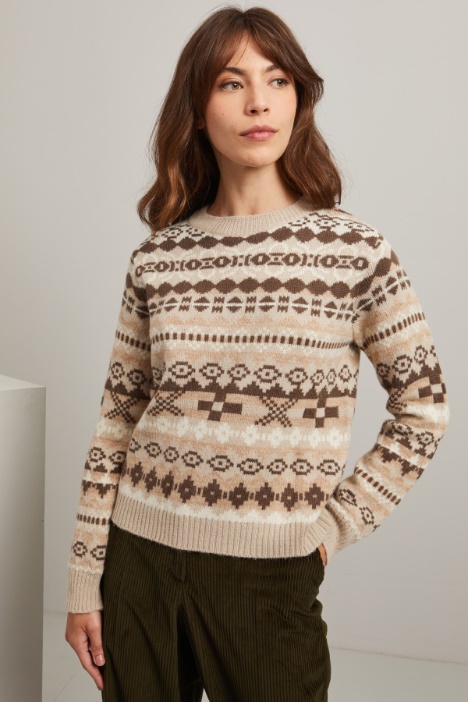 Maglia in alpaca e lana Intrend