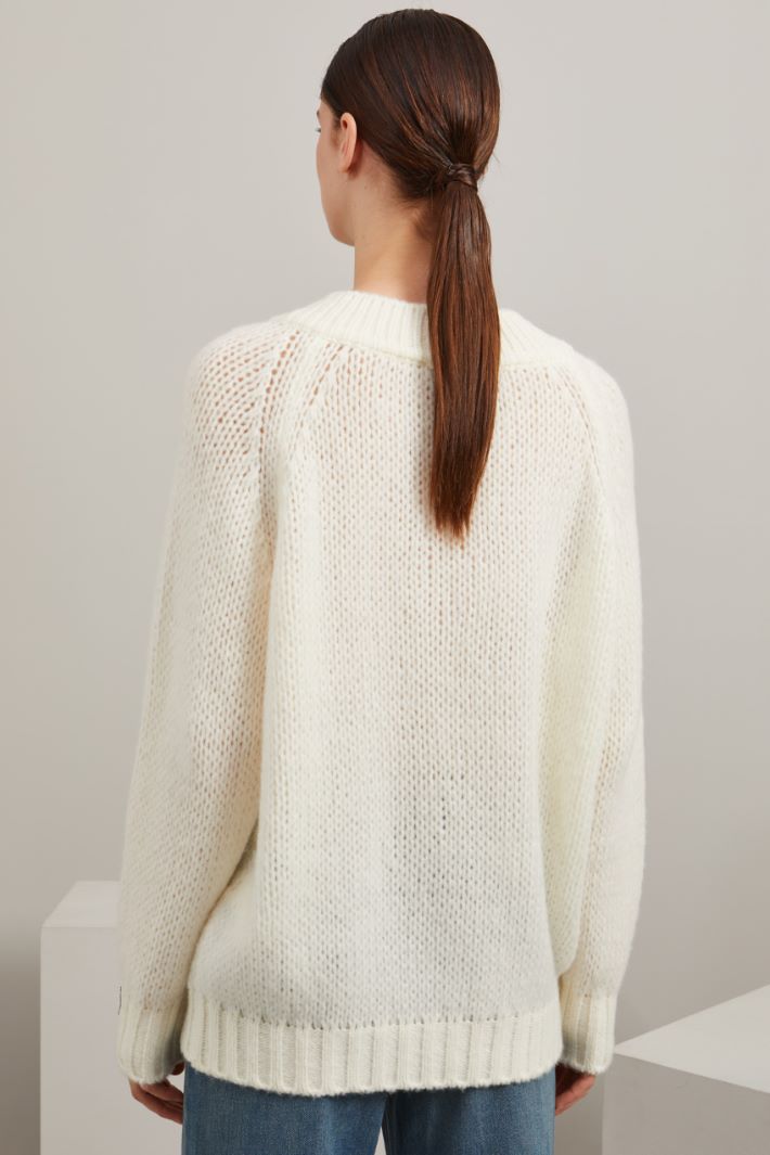 V-neck wool sweater Intrend - 4