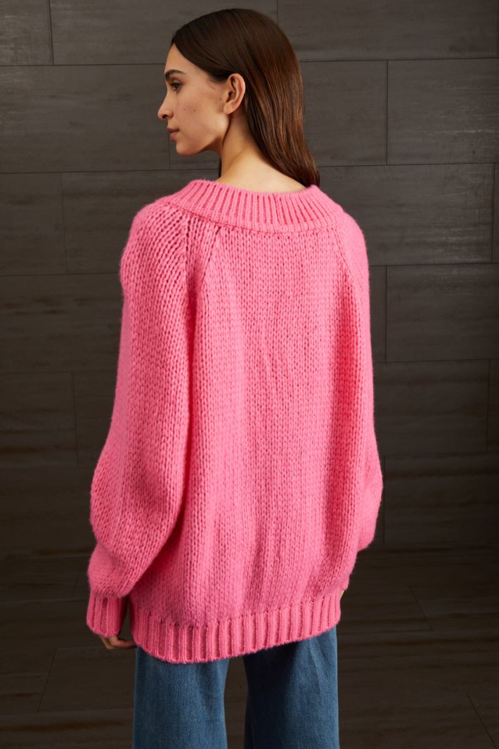 V-neck wool sweater Intrend - 2