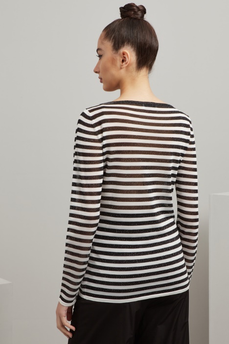 Maglia in viscosa lamè