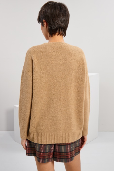 Maglia in alpaca e cotone