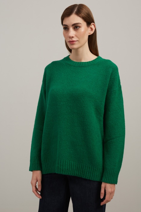 Maglia in alpaca e cotone