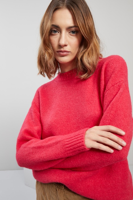 Maglia in alpaca e cotone