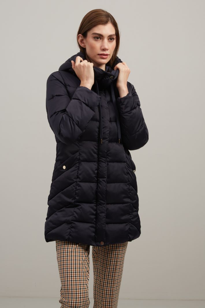 Satin puffer jacket Intrend - 3