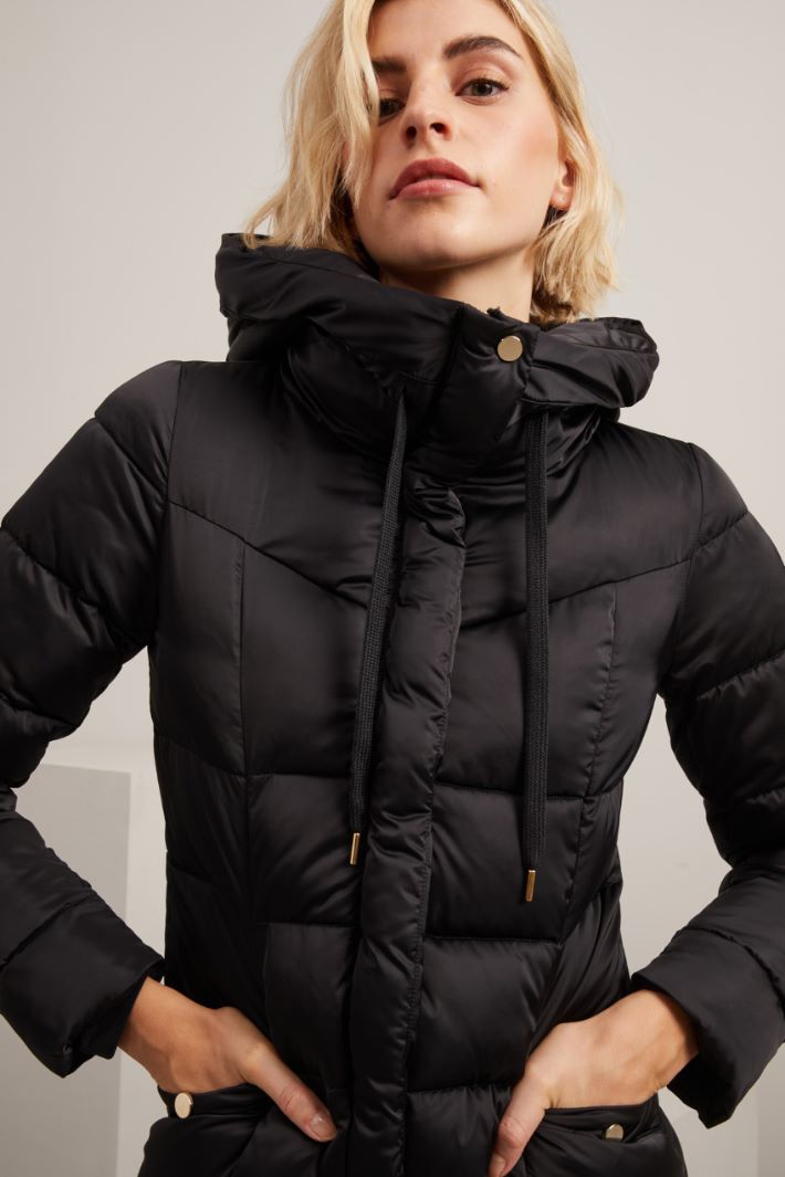 Satin puffer jacket Intrend - 3