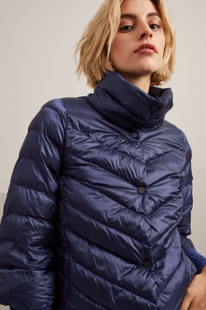 Satin puffer jacket Intrend - 3