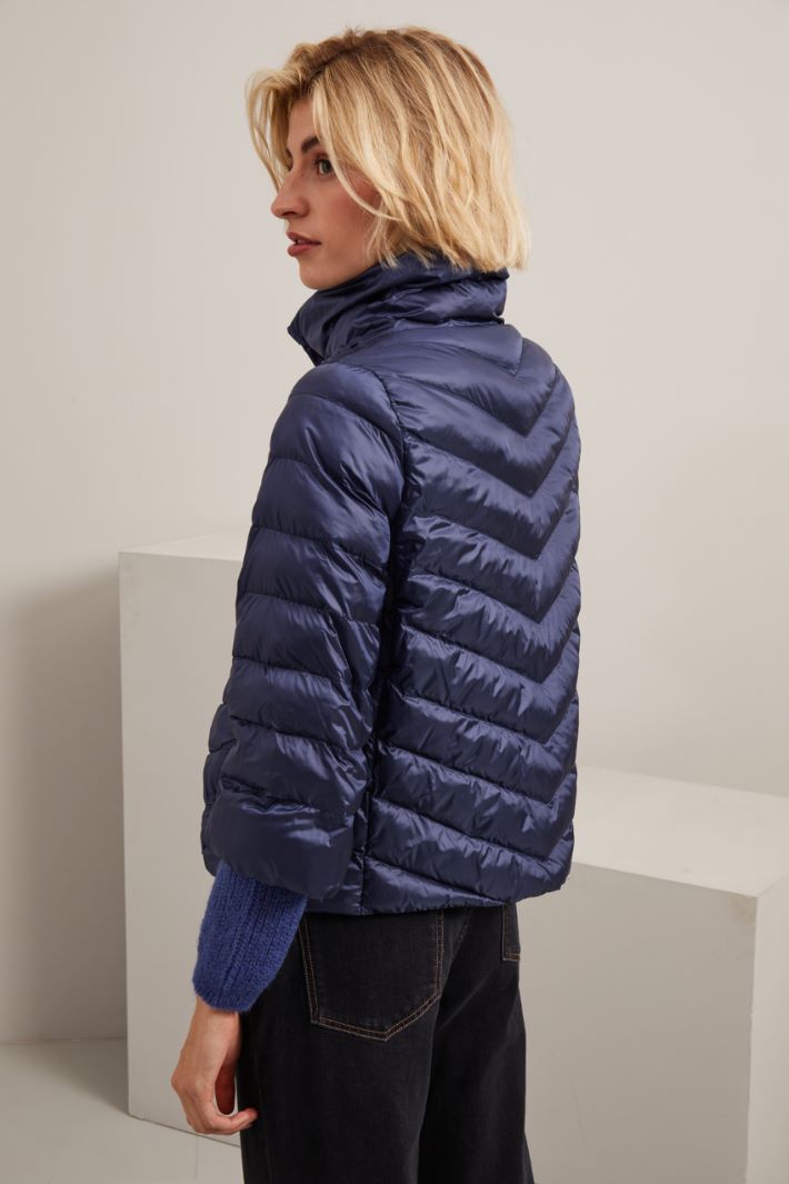 Satin puffer jacket Intrend - 4