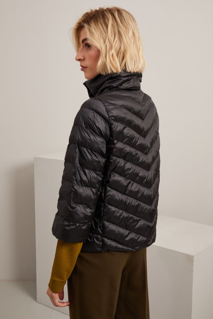 Satin puffer jacket Intrend - 4