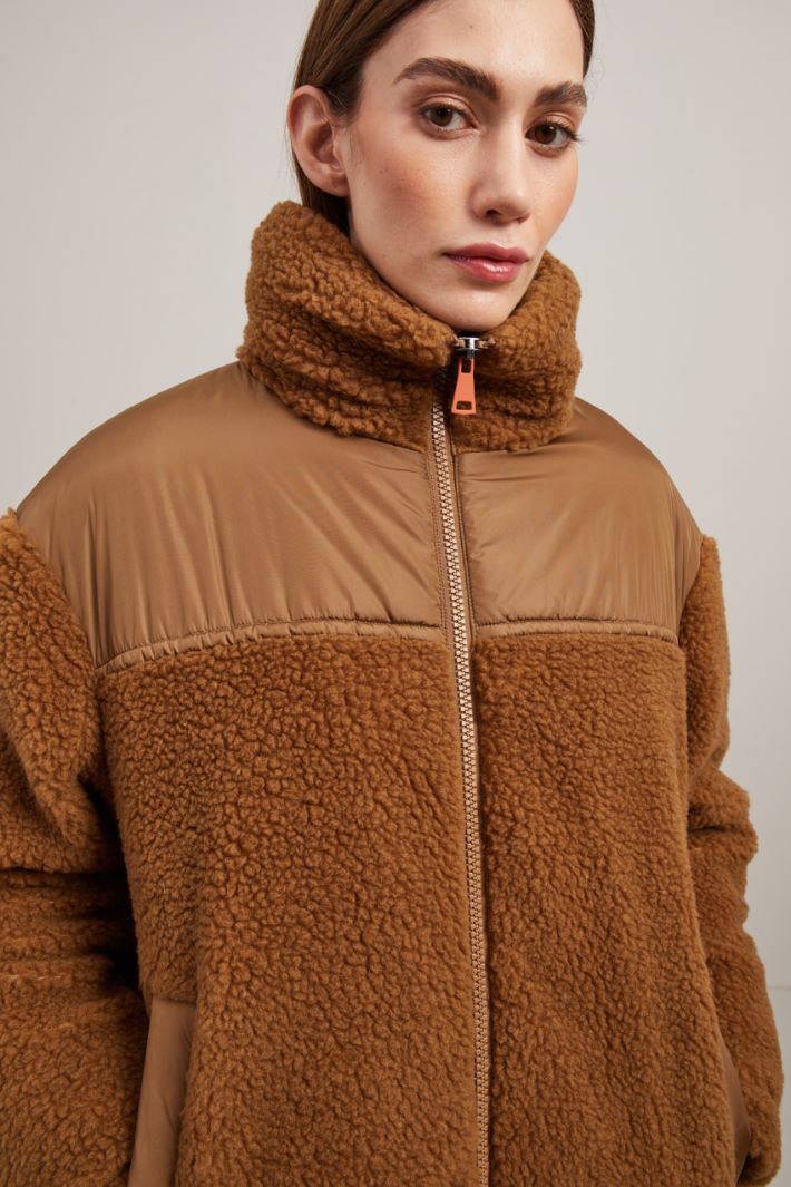 Plush-effect puffer jacket Intrend - 3