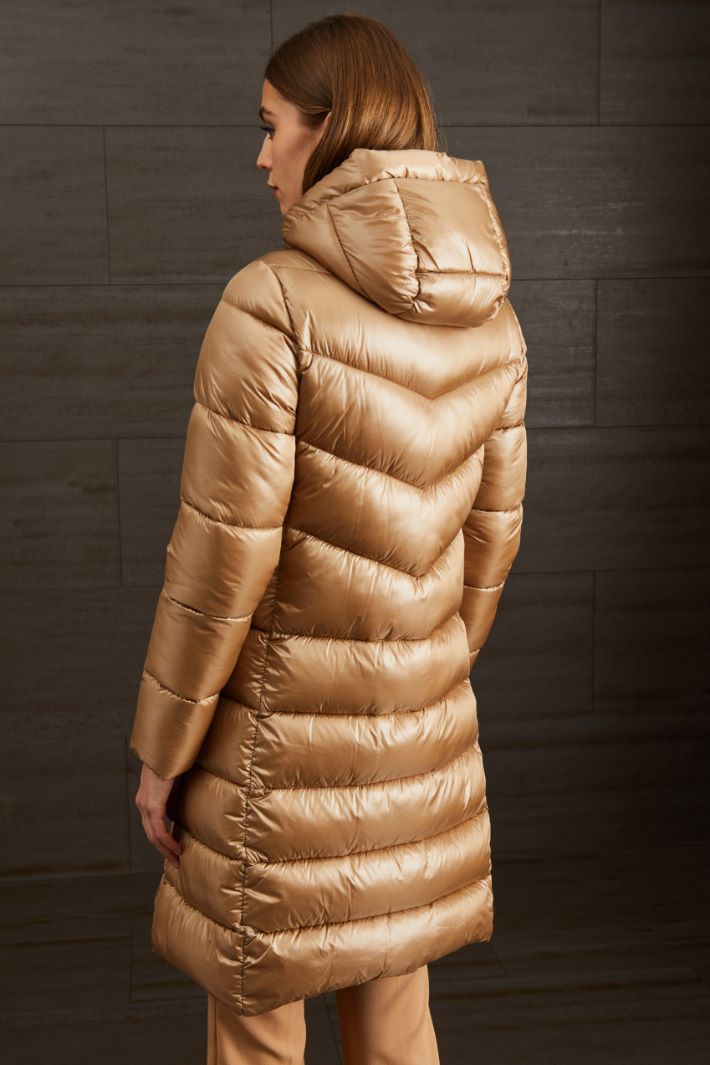 Long quilted padded coat Intrend - 4