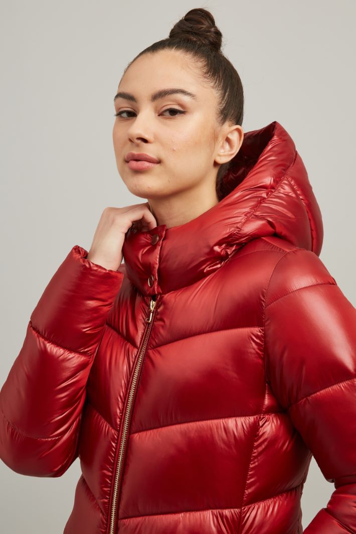 Long quilted padded coat Intrend - 4