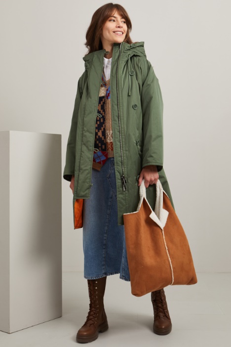 Water-repellent gabardine parka Intrend