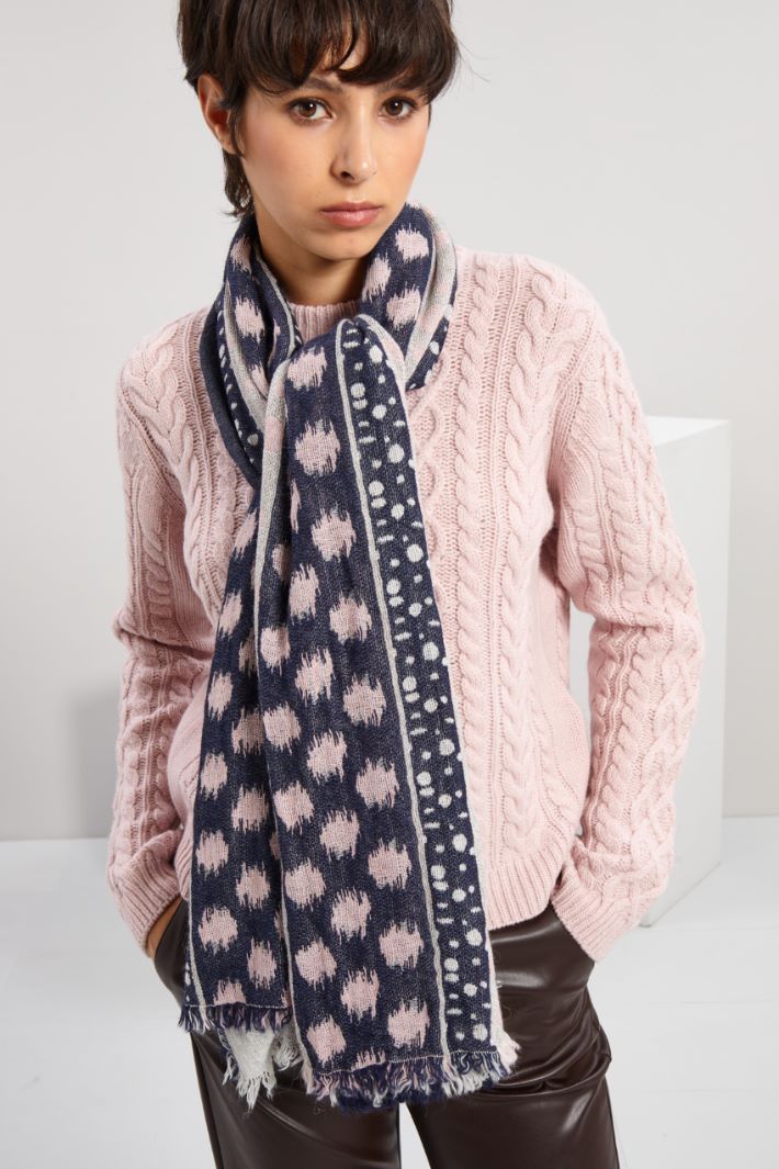 Jacquard canvas scarf Intrend