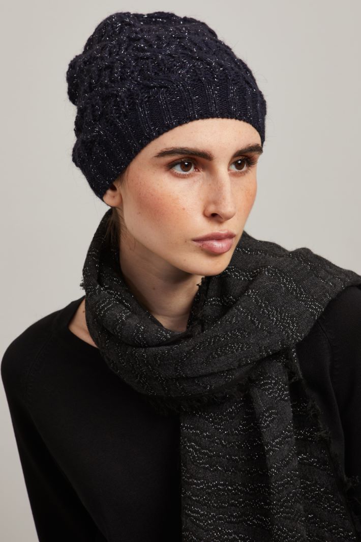 Lurex knit hat Intrend