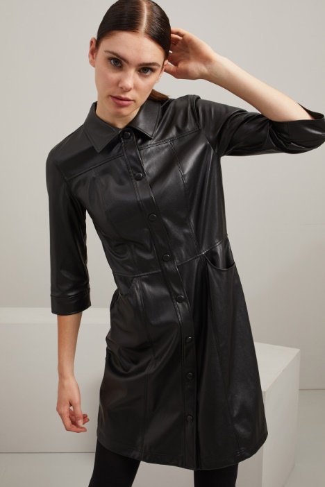 Faux leather dress Intrend