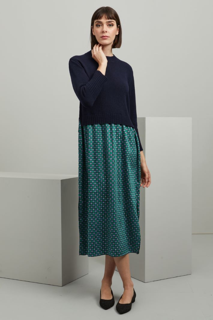 Knit wool dress Intrend - 3