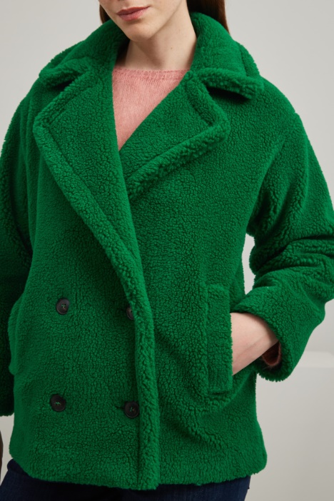 Doppiopetto effetto peluche