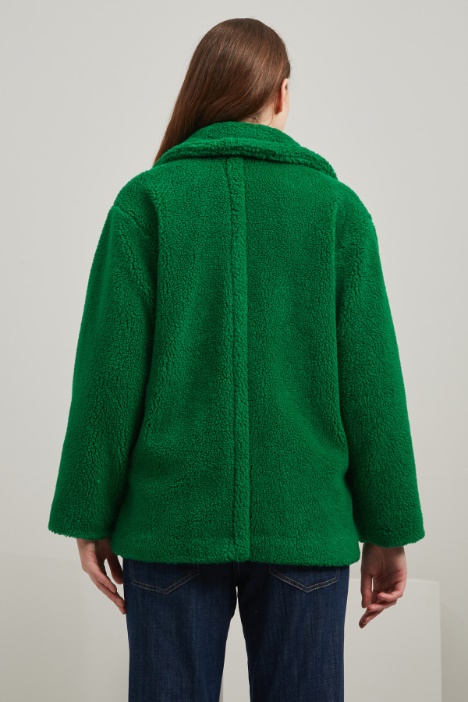 Doppiopetto effetto peluche