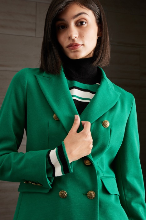 Blazer in jersey di viscosa