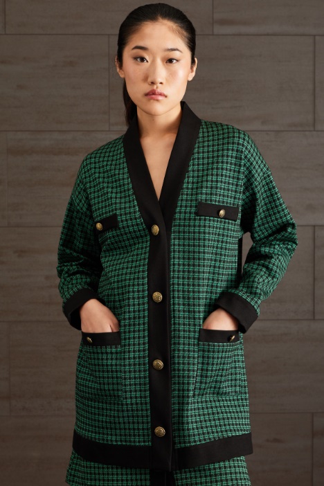 Giacca in jersey jacquard