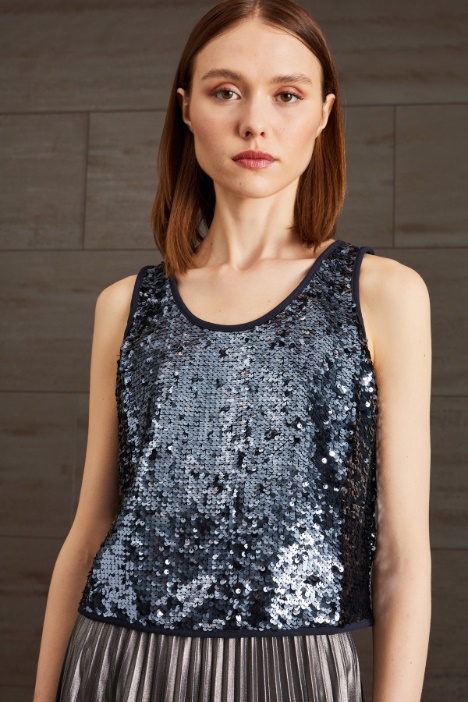 Top con paillettes