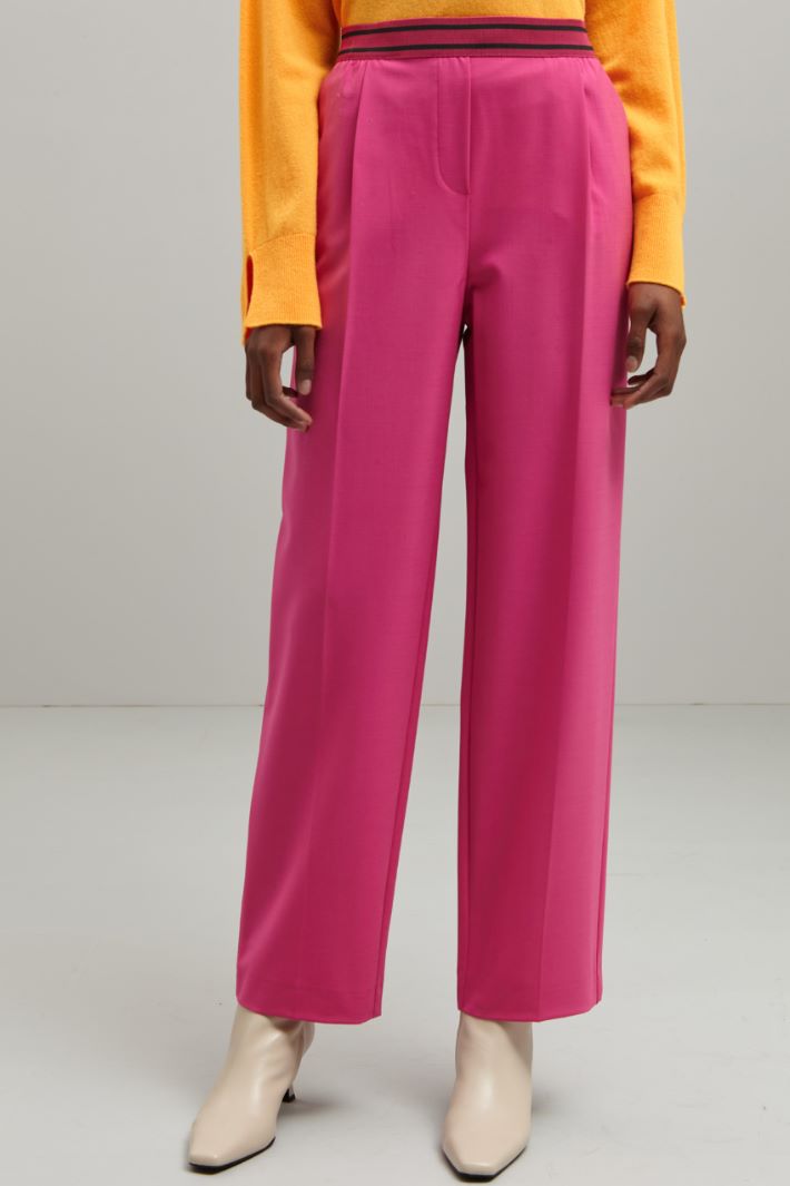 Pantaloni in lana stretch Intrend - 3