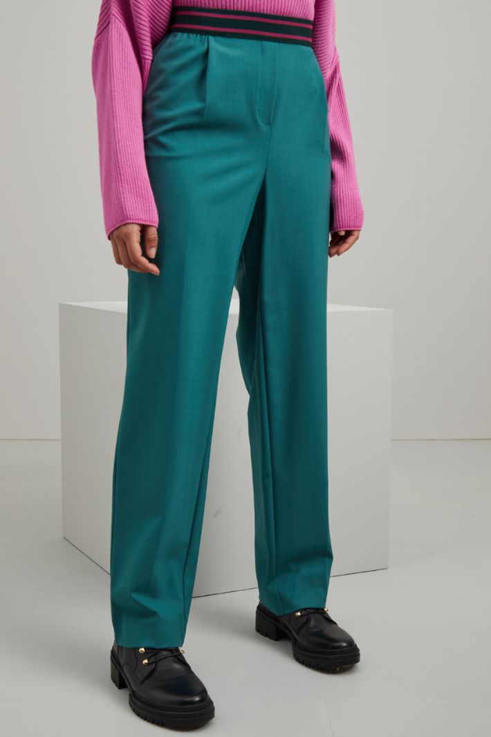 Pantaloni in lana stretch Intrend - 2