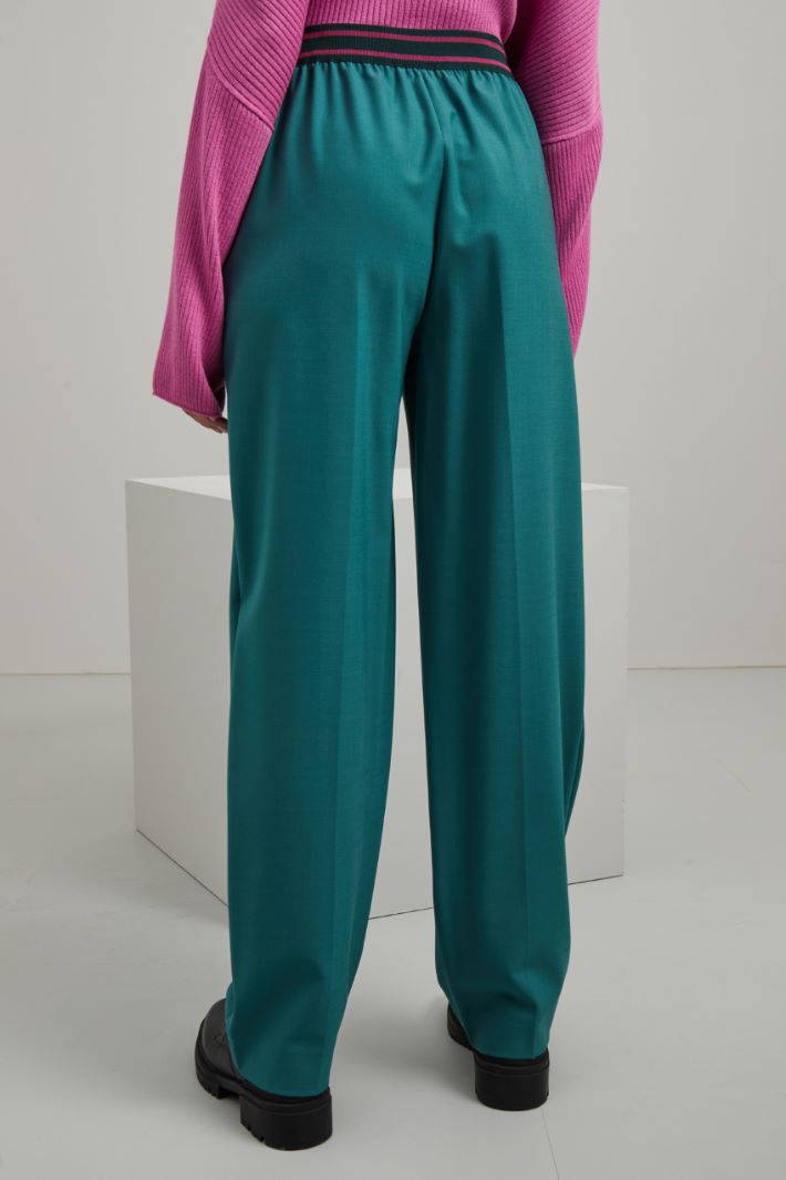 Pantaloni in lana stretch Intrend - 3