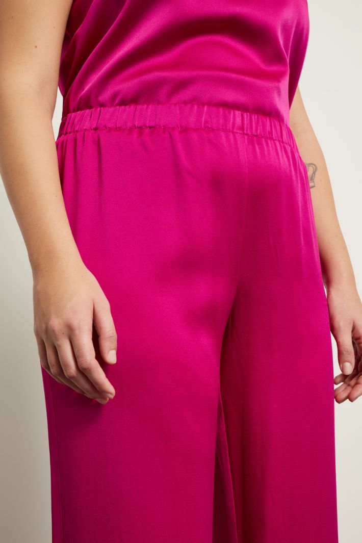Satin trousers, cyclamen Intrend