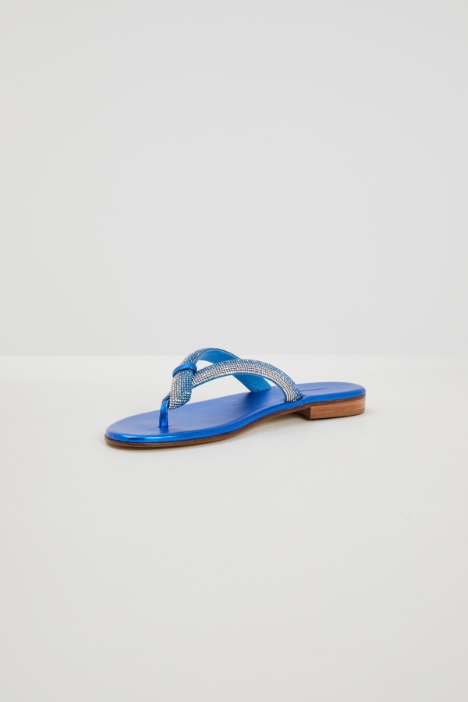 Infradito con micro strass