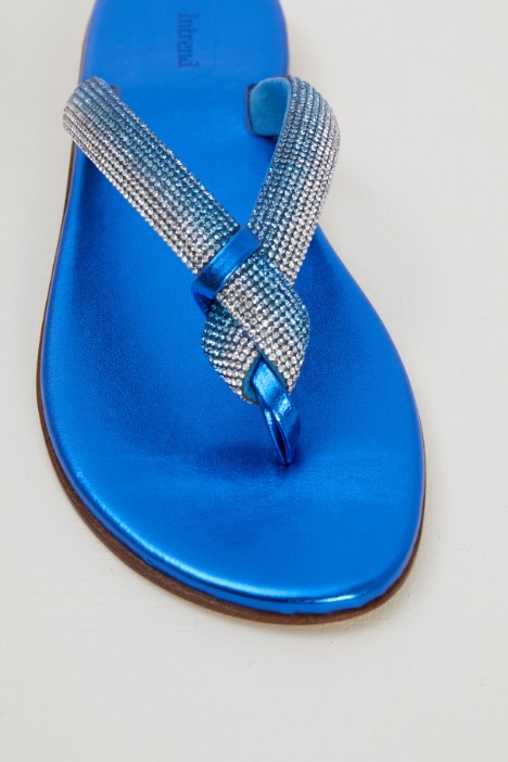 Infradito con micro strass